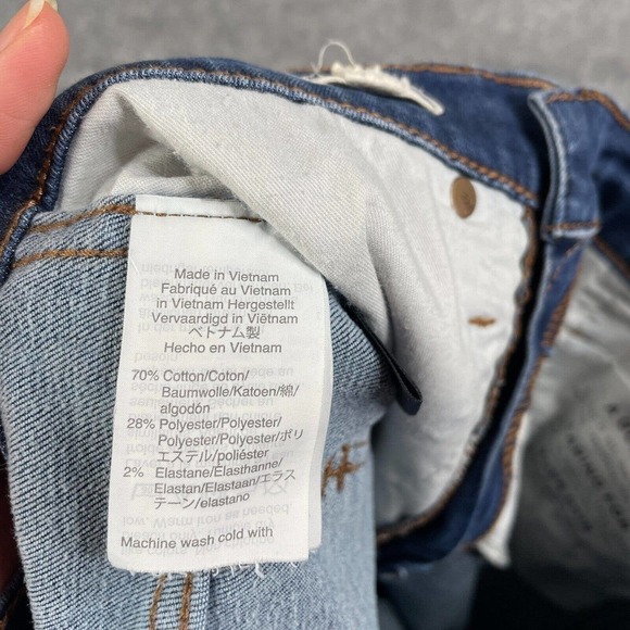 Madewell Jeans Women's 26 High Rise Skinny in Tarren Wash Blue Stretch - Picture 8 of 10